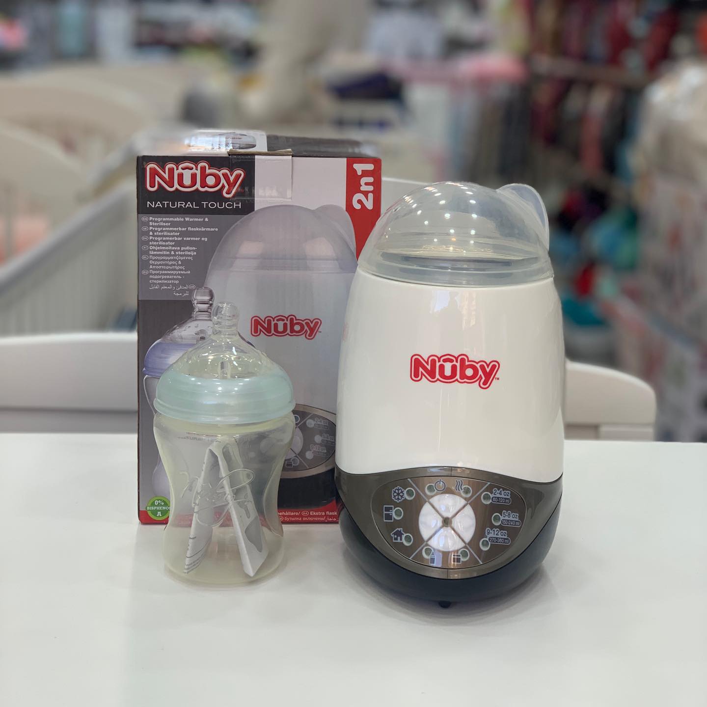 Stérilisateur chauffe Biberon programmable 2en1 NUBY – Image 2