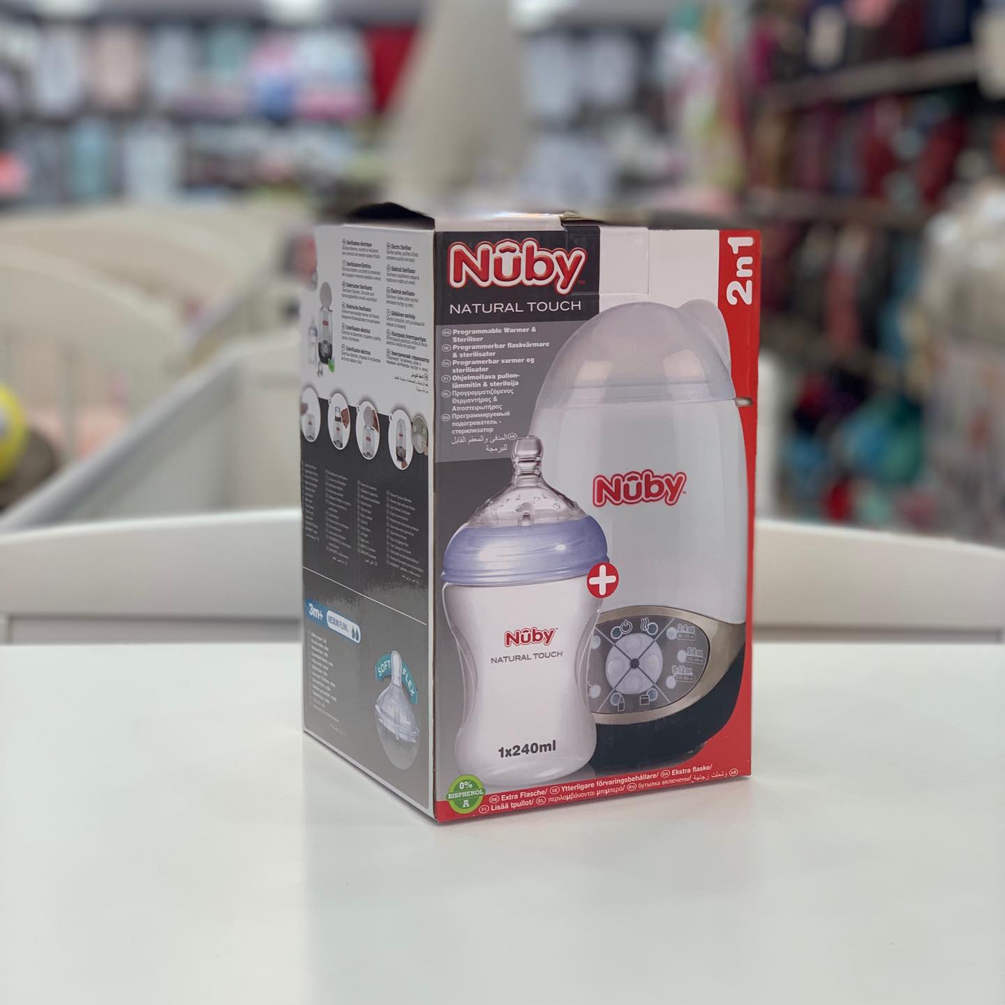 Stérilisateur chauffe Biberon programmable 2en1 NUBY