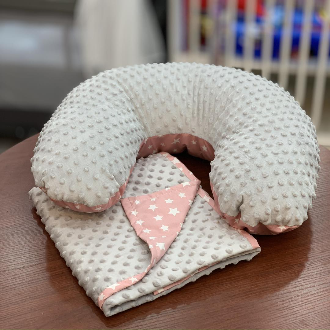 Coussin d'allaitement avec plaid bébé – Image 2