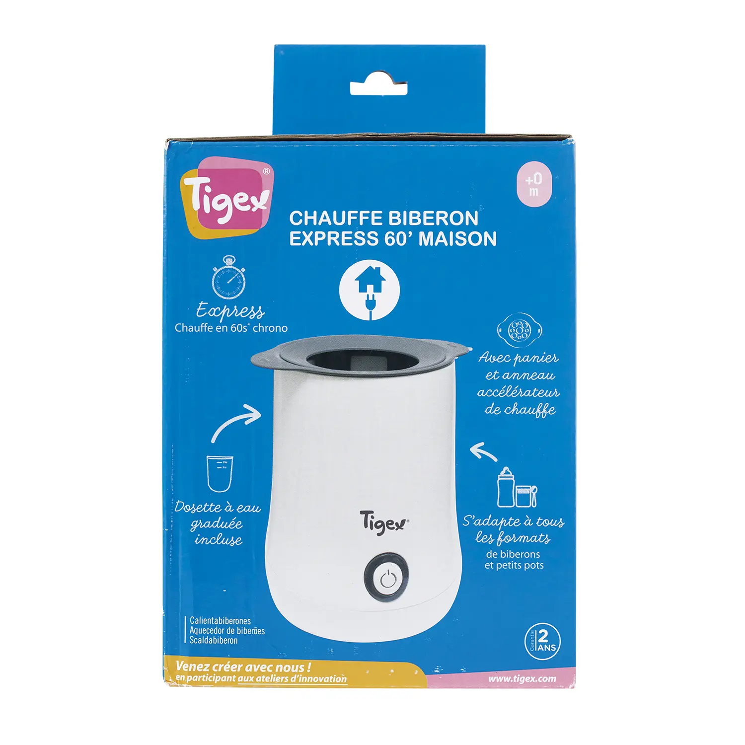 Chauffe biberon express 60' maison TIGEX